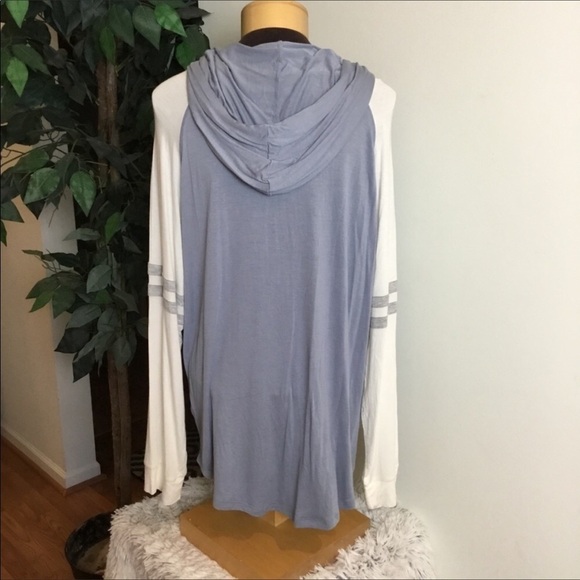 Pink Republic L lightweight varsity hooded tee - Picture 4 of 11